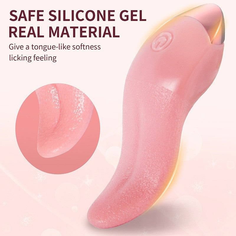 Vibrating Licking Tongue - Pink - image 1