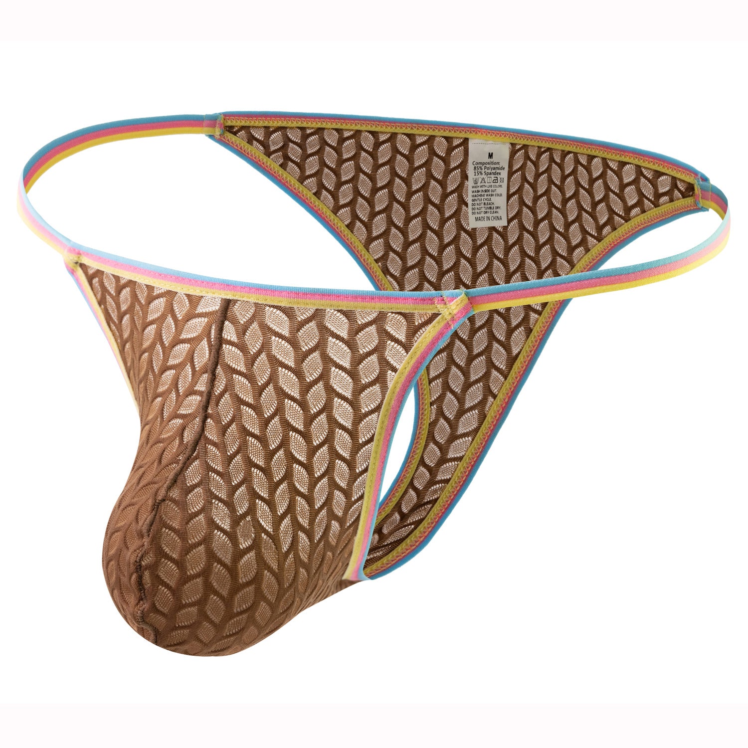 Men's Sexy Thong  - Coffee - XL - image 7