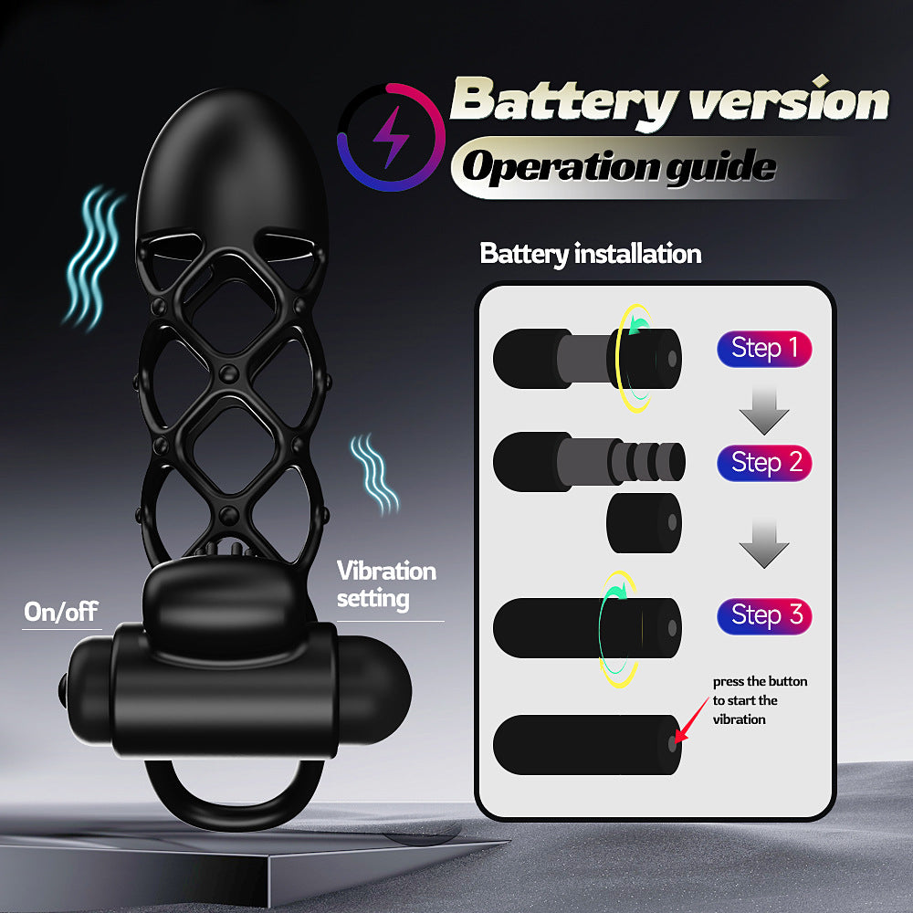 5'' Adjustable 10-Mode Vibrating Penis Sleeve - image 4