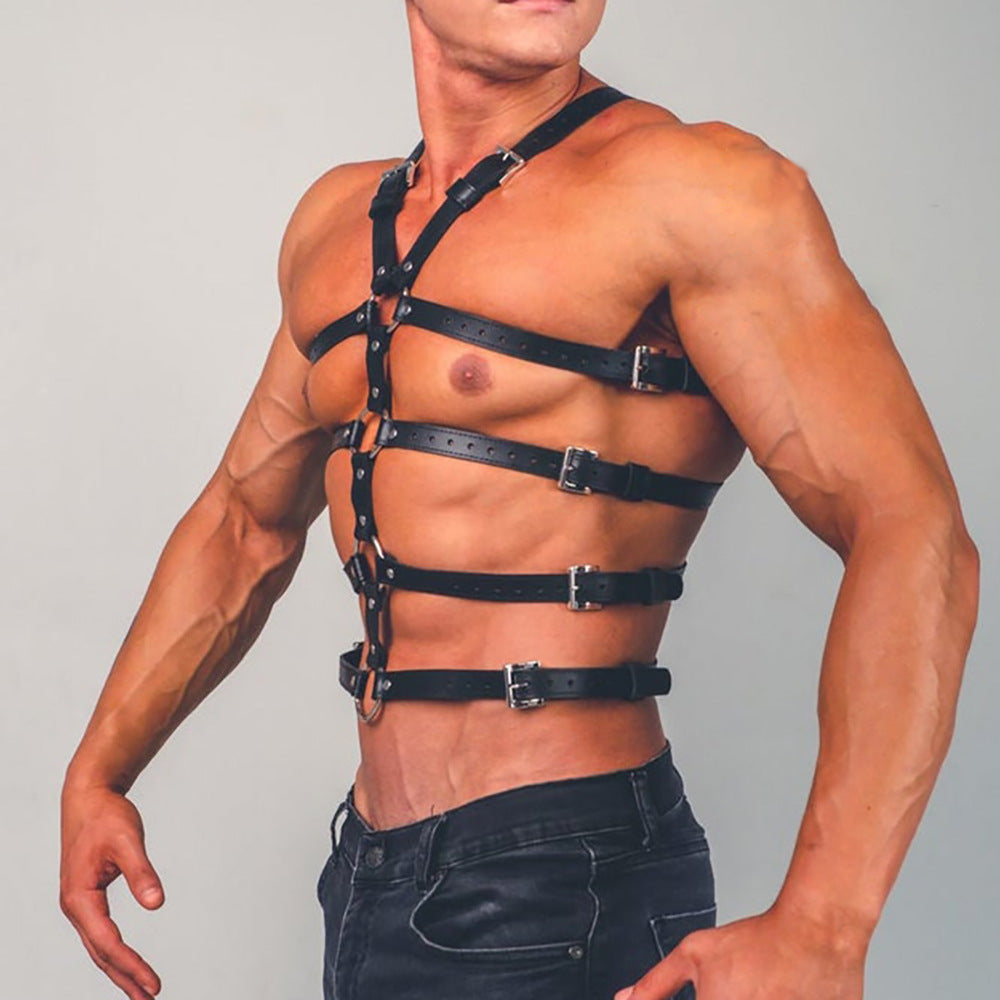 Men's Arm and Shoulder Leather SM Bondage Binding Strap - image 1
