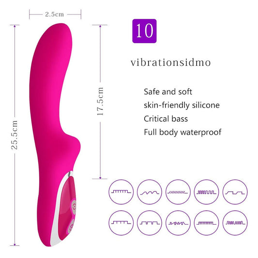 Vibrator-G-Spot-Dildo Clit-Massager-Female-Sex-Toys-Multispeed - image 1