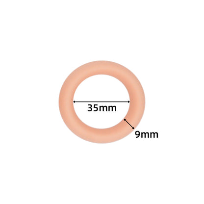 The C-Rings Premium Silicone Cock Ring Set - Beige - 35mm - image 10