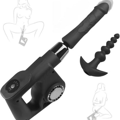 Min Sex Machine with Realistic Dildo & Anal Plug – Adjustable Impact Modes & USB Rechargeable - image 0