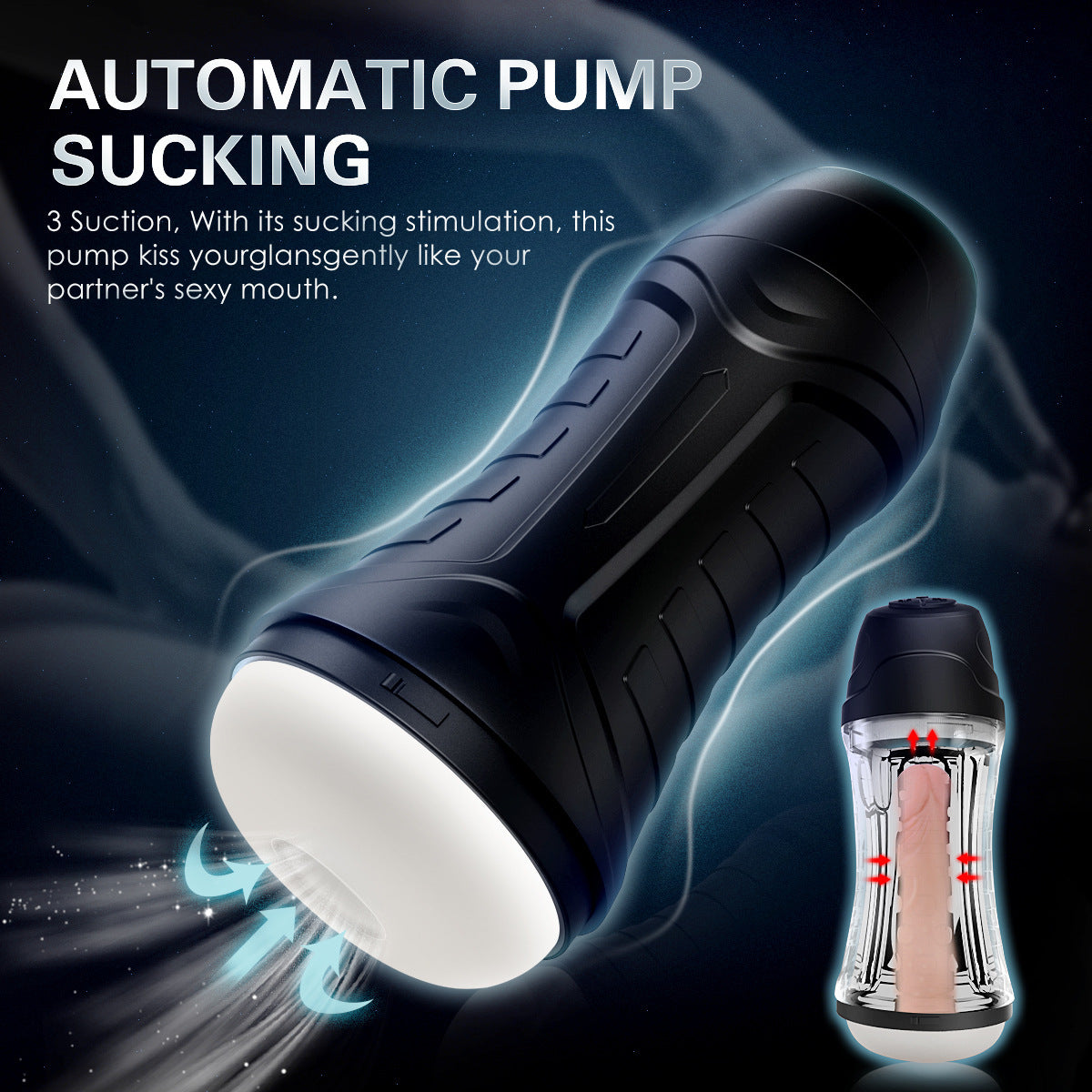 Ultimate Electric Masturbator – 3-mode Sucking & Vibrating Male Stimulation - image 5