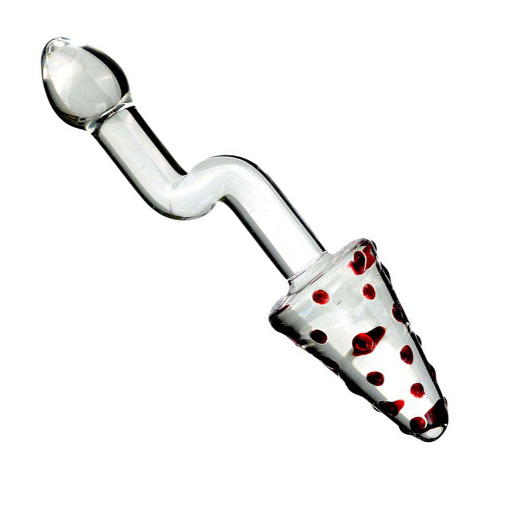 Glass Anal Plug With Crank Handle - image 3