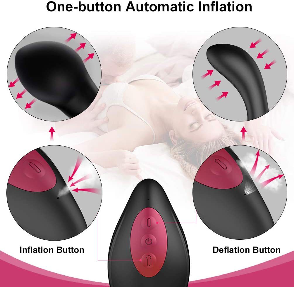 Remote Control Inflatable Vibrating Butt Plug - image 7