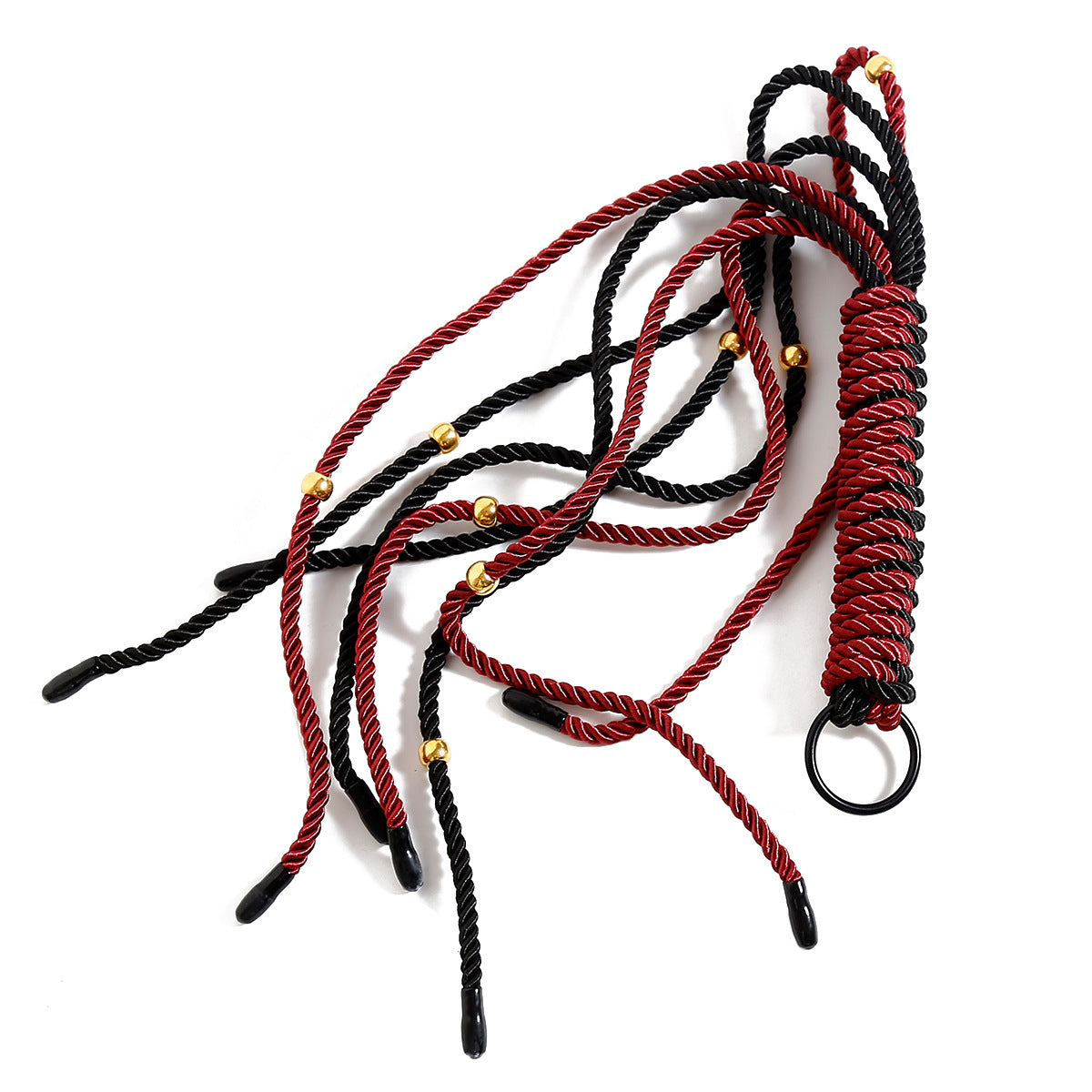 Braided Flogger Paddle Slapper SM Training Whip - image 2