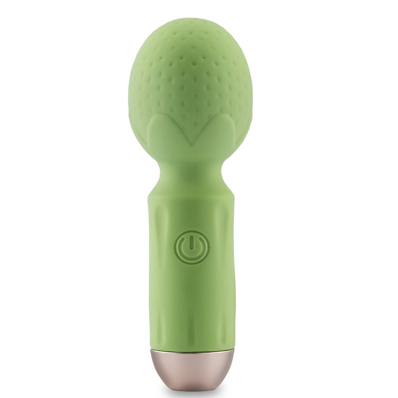Strawberry Women Vibrator Toy - 10 Vibration Mode - USB Rechargeable - Green - image 3