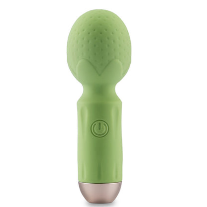Strawberry Women Vibrator Toy - 10 Vibration Mode - USB Rechargeable - Green - image 3