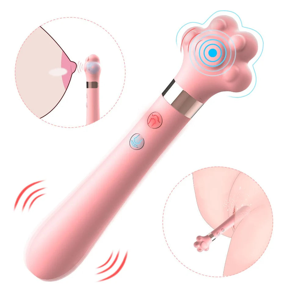 Cute Cat Paw 7 Flapping Clitoral G Spot Vibrator - image 0