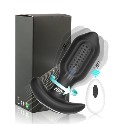 360° Rotating Vibrating Butt Plug APP-Controlled Sex Toy - rotating & vibrating - remote control - image 7
