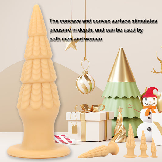 Christmas Tree Spiral Cone Suction Cup Anal Plug - image 1