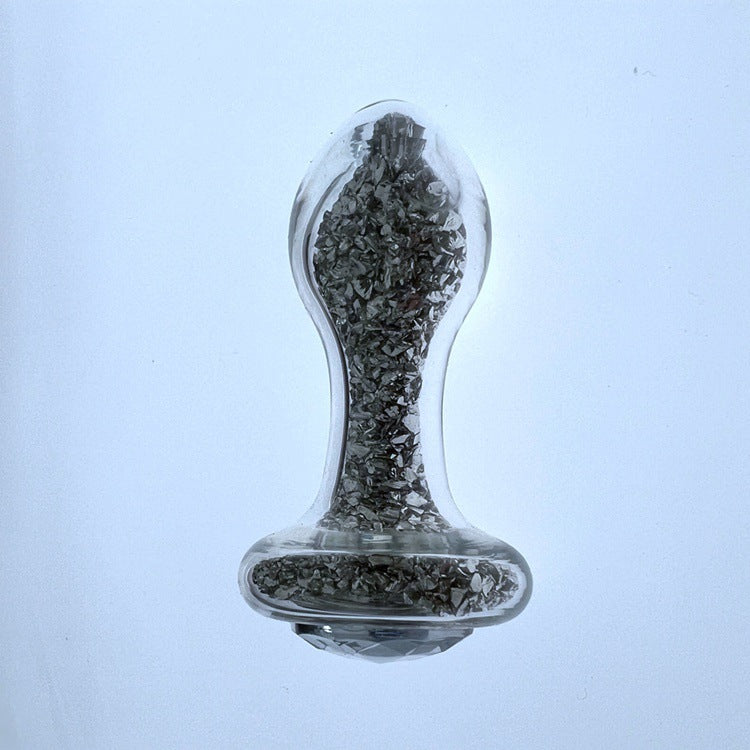 Glacier Glass Silver Sparkler Jewelled Butt Plug - 4 Inch - Silver - image 2