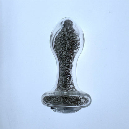 Glacier Glass Silver Sparkler Jewelled Butt Plug - 4 Inch - Silver - image 2