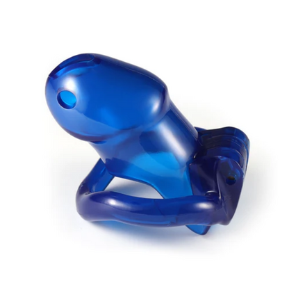 Sissy Cock Cage - Blue-Small - image 6