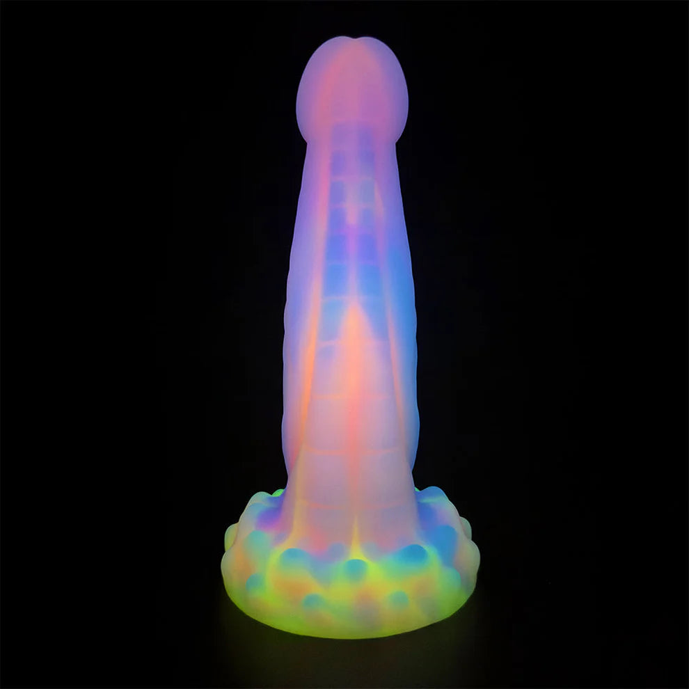 8.14'' Anal Glow In The Dark Dildo with Suction Cup - image 3
