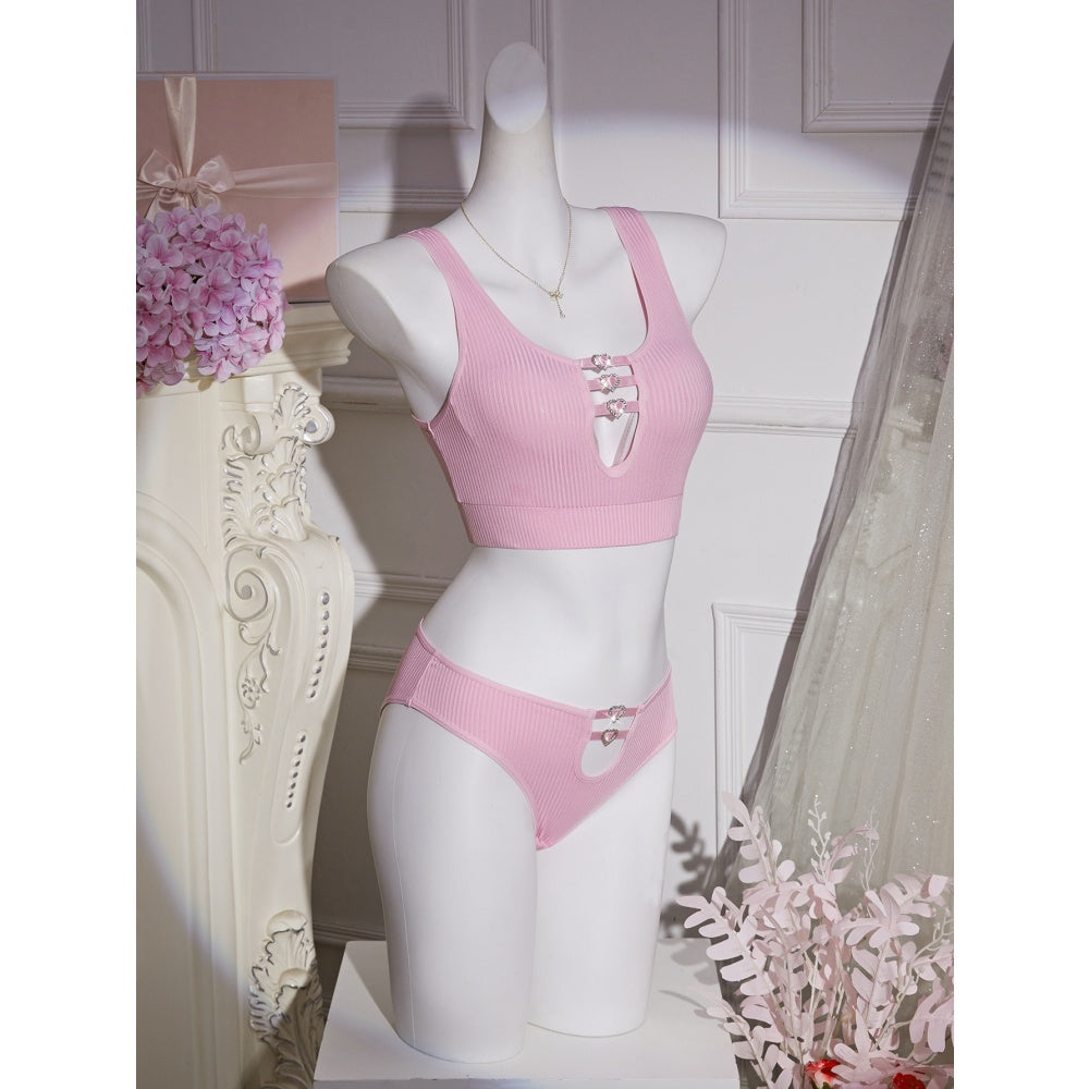 Sheer Lace Lingerie Set for Women – Deep V Teddy with G-String Panties - image 7