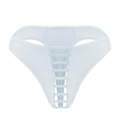 Men's Sexy Spaghetti String Nylon Thong - Light Blue - image 8