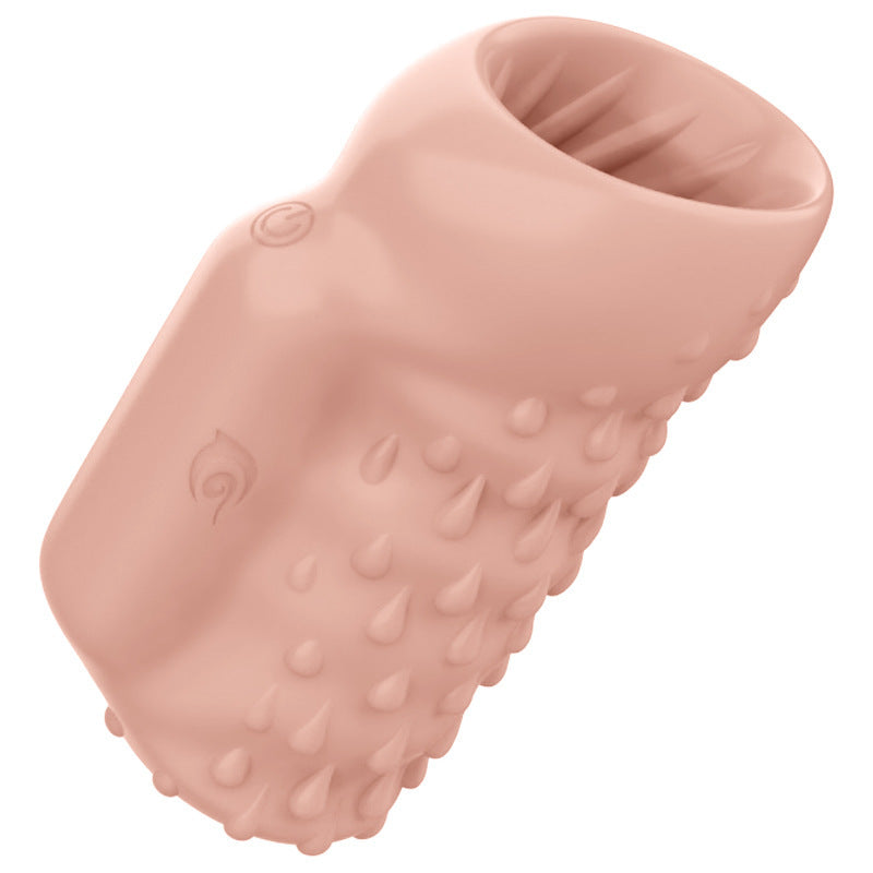 Penis Glans Sleeve Vibrators Delay Ejaculation Sex Toys - Beige - B - image 6