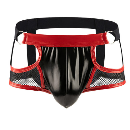 Leatheredge Men's Double Open-cut Underwear - Black - XXL - image 7