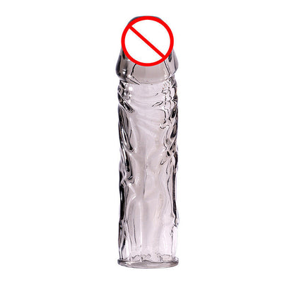 Crystal Penis Sleeve Reusable Condoms - Black B - image 8