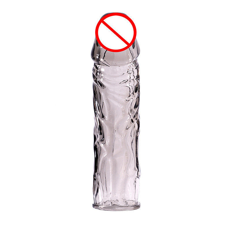 Crystal Penis Sleeve Reusable Condoms - Black B - image 8