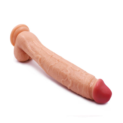Realistic Silicone Extra Long 12-inches Big Dildo  - Flesh - Tone - image 11