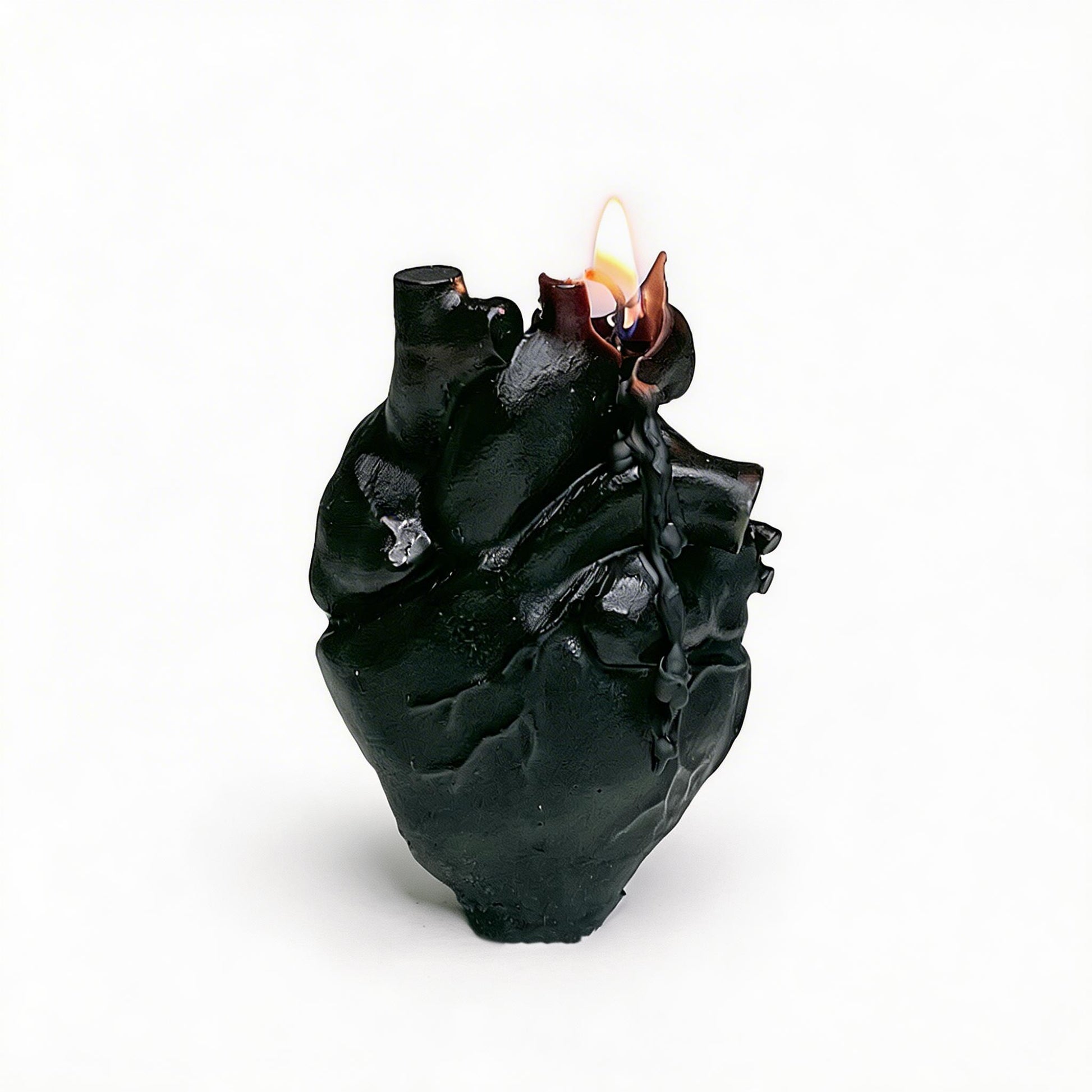 Heart-Shaped Scented Candle - Black - image 0