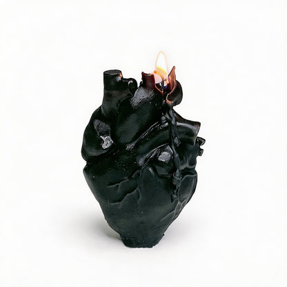 Heart-Shaped Scented Candle - Black - image 0