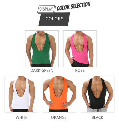 Man Deep V-neck Sexy Sleeveless Tops - image 11