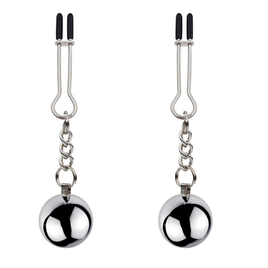 BDSM U Shape Nipple Clamps Nipple Clips - Silver - image 0