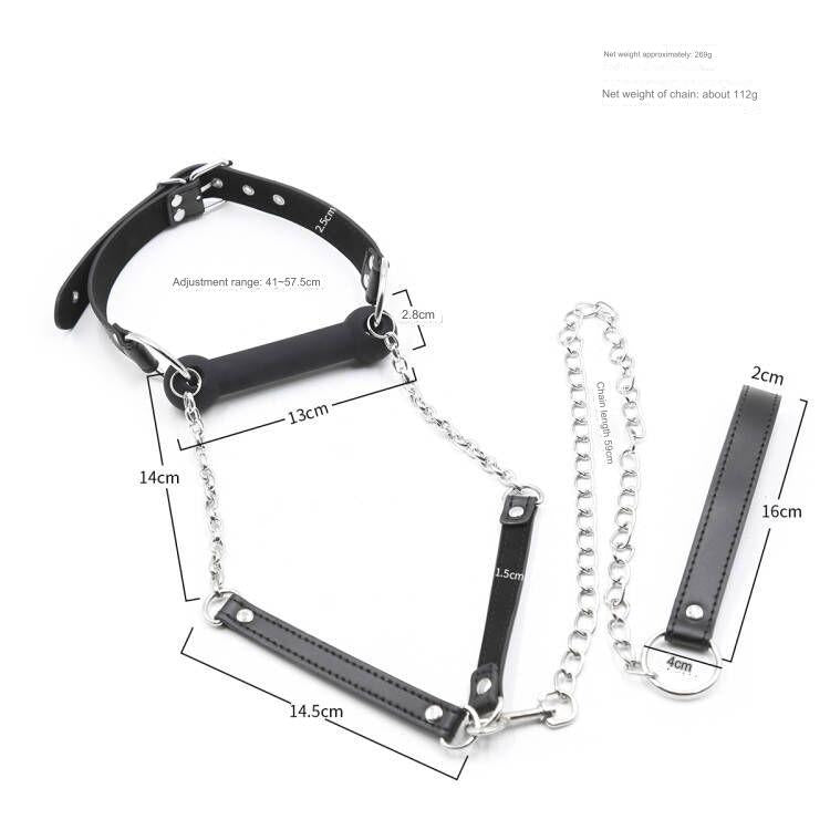 BDSM Mouth Gag With Leash - image 2