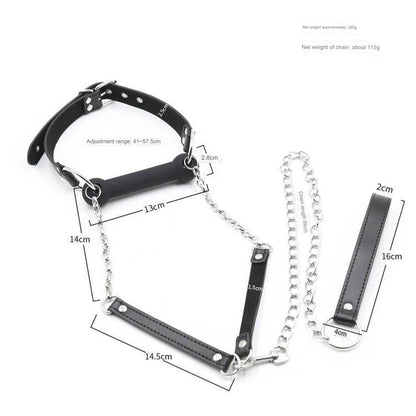 BDSM Mouth Gag With Leash - image 2