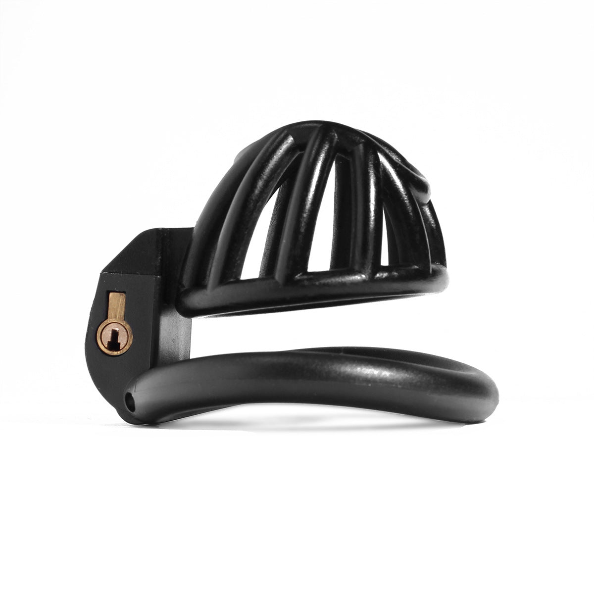Innie/Micro/Stub Chastity Cage for Sissy Play with 3 Size Rings - A - Black - Stub - image 13
