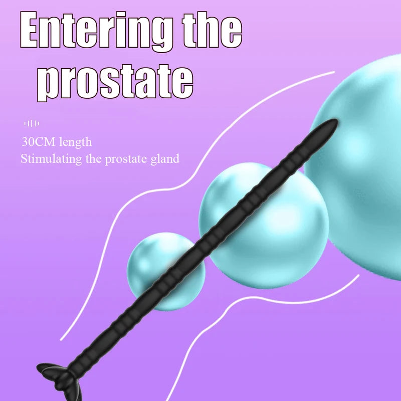  Silicone Hollow Urethra Sound To Stimulate The Plunger Masturbation - image 2