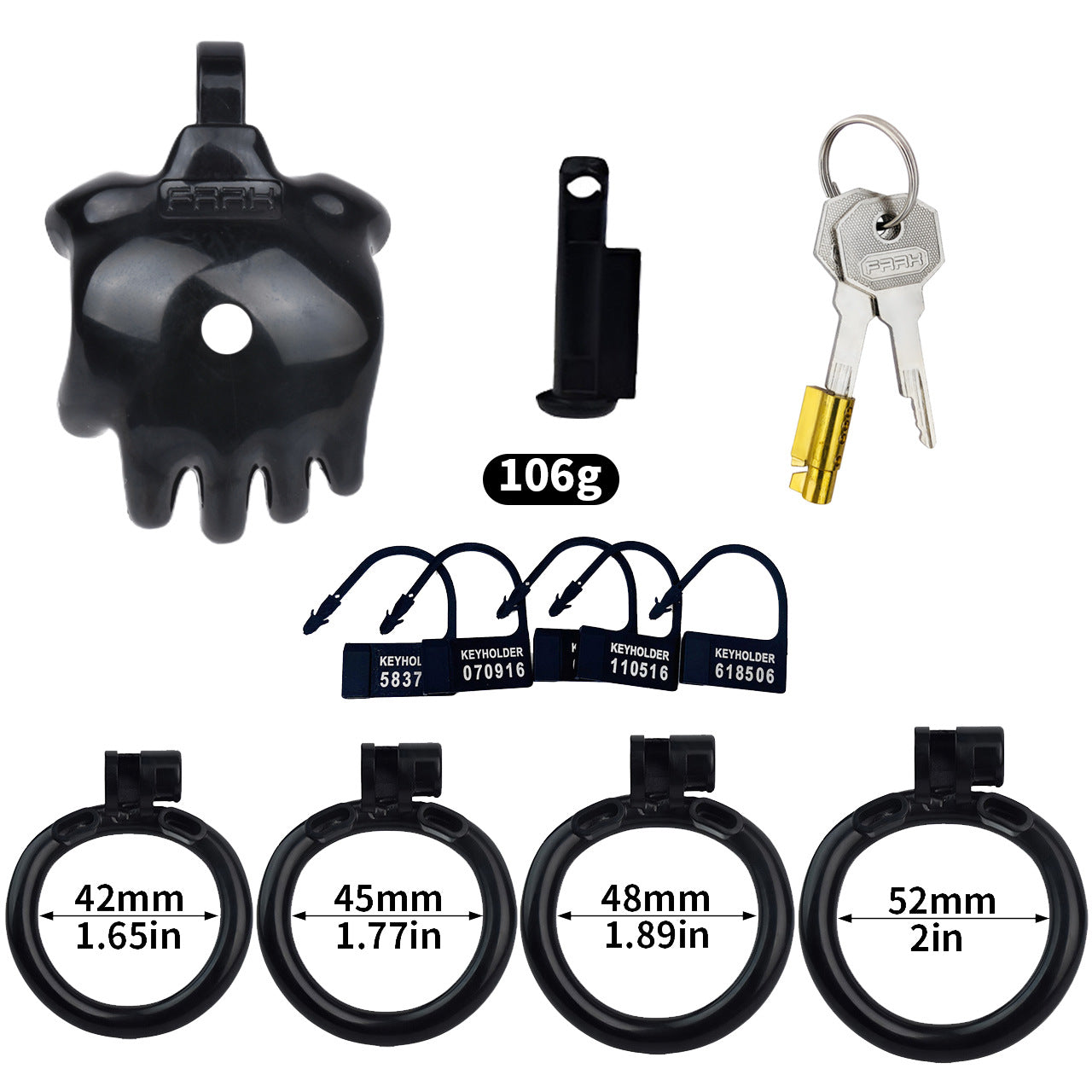 Resin Flat Chastity Cage - B - image 2