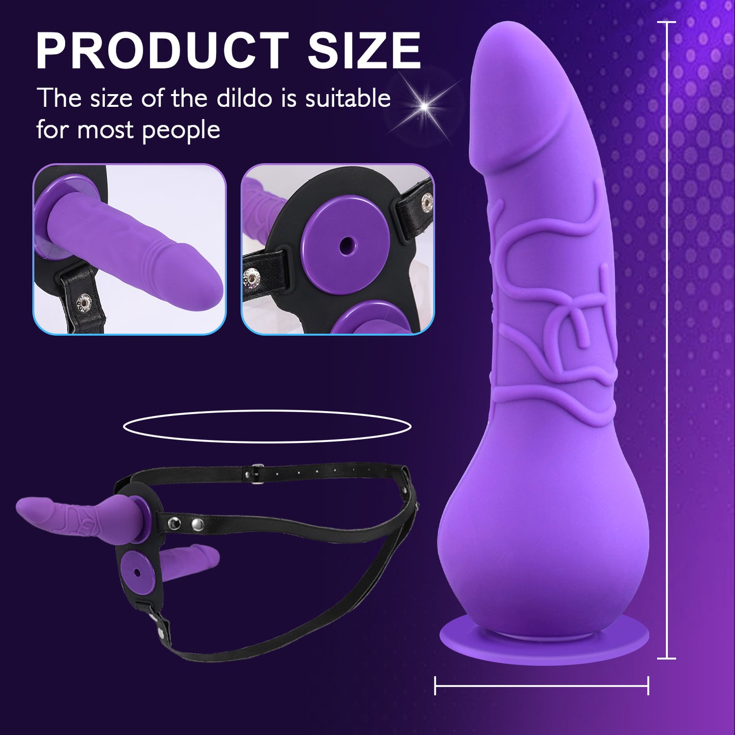 Detachable Silicone Strap-On Harness  Dildo - image 2