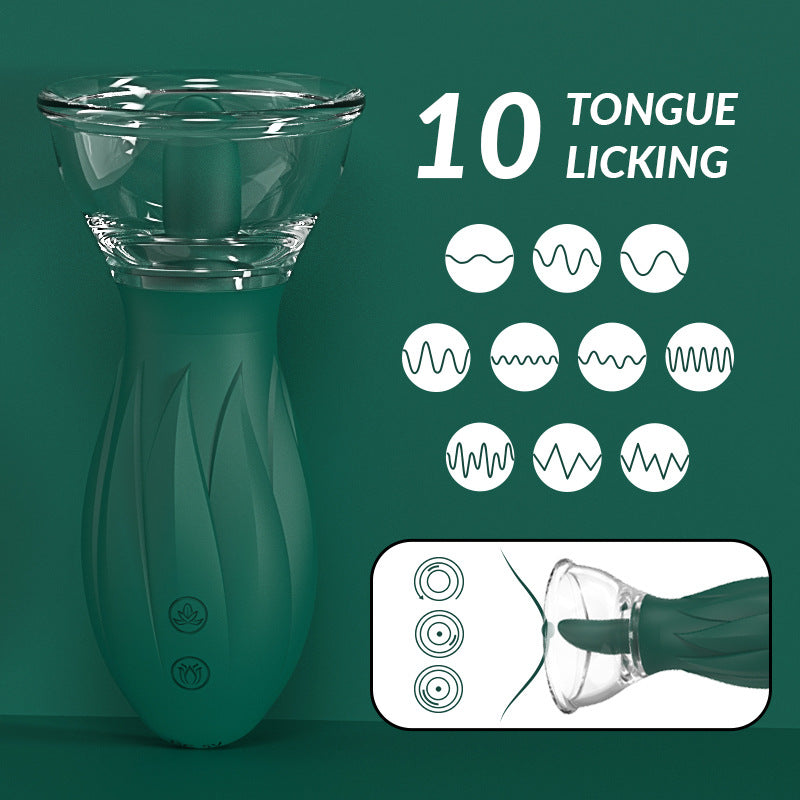 USB Charging Clitoris & Nipple Licking Sucking Vibrator - image 2
