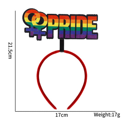 LGBT Headband Pride Month Accessory Rainbow Headband - H - one size fits all - image 6