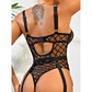 Midnight Web · Sheer Mesh Bodysuit - image 9