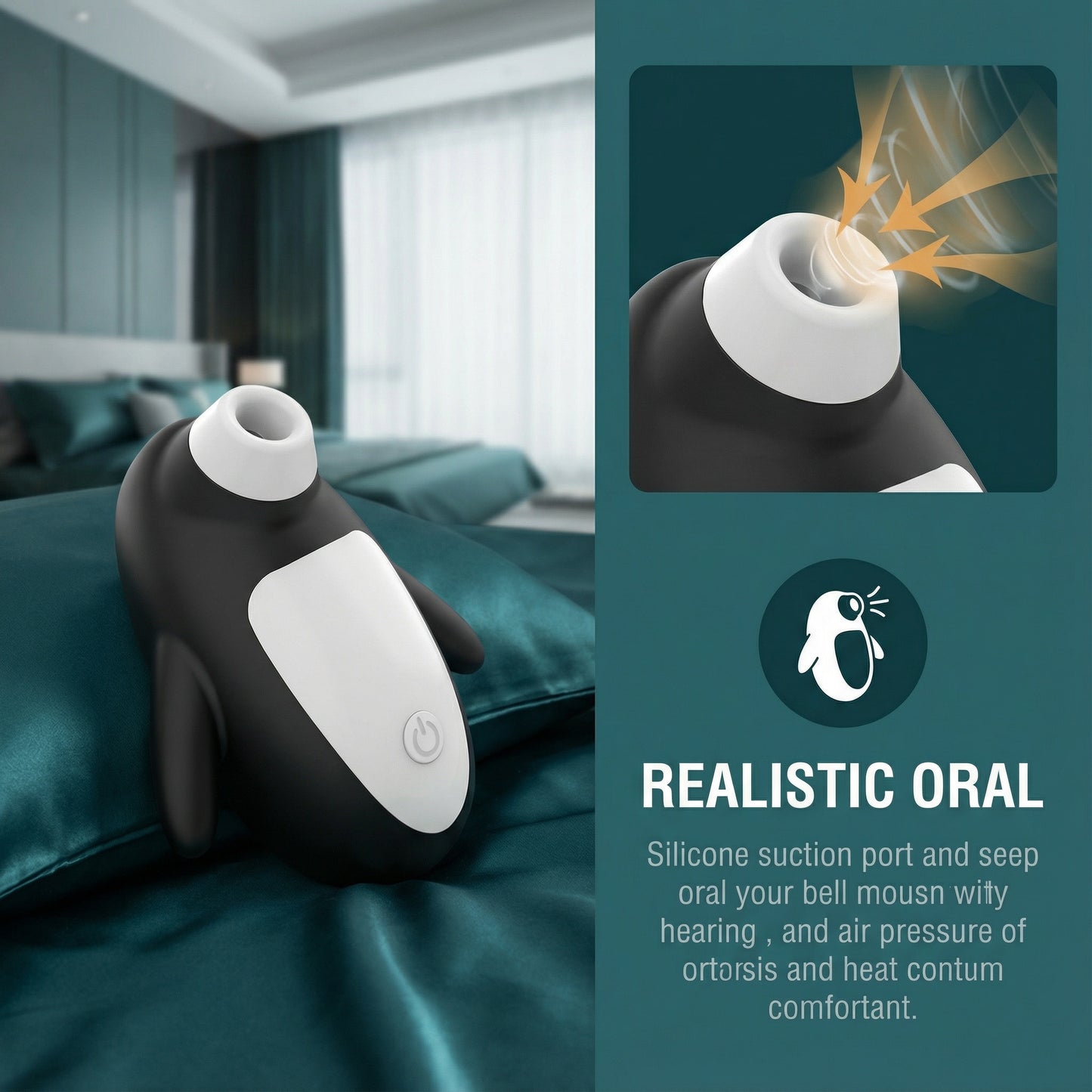 Penguin Clit Sucking Massager Women Vibrator - image 1