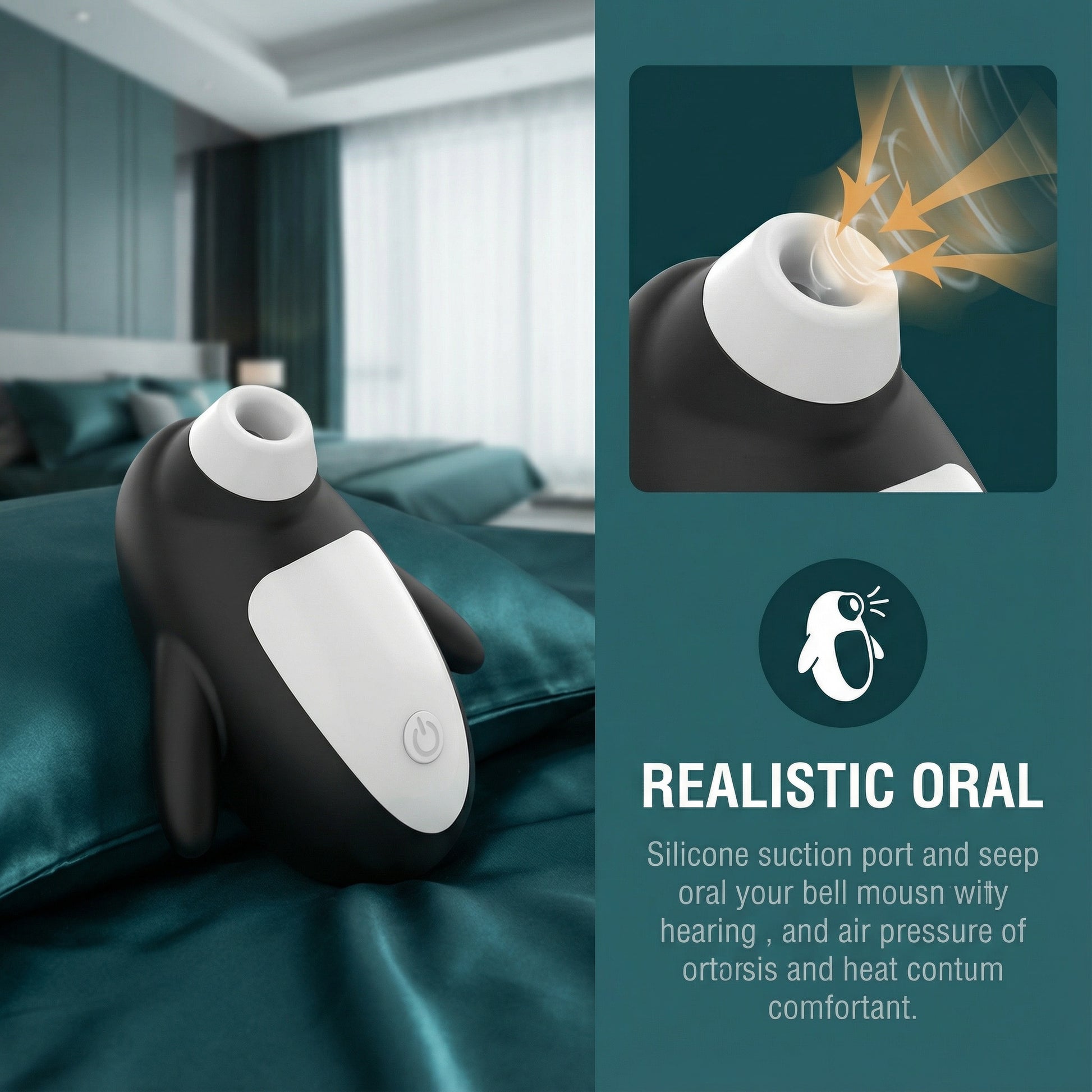 Penguin Clit Sucking Massager Women Vibrator - image 1