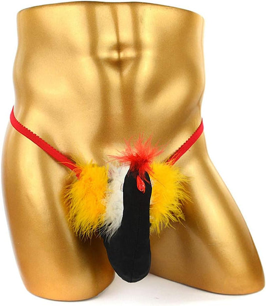 Men's Funny Big Bird Penis Pouch Thong - image 0