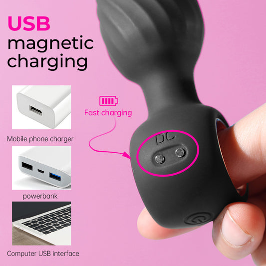 Silicone Vibrating Anal Plug With 9 Modes - image 1