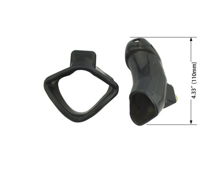 Slick Tiny Chastity Cage - Black 50mm - image 2