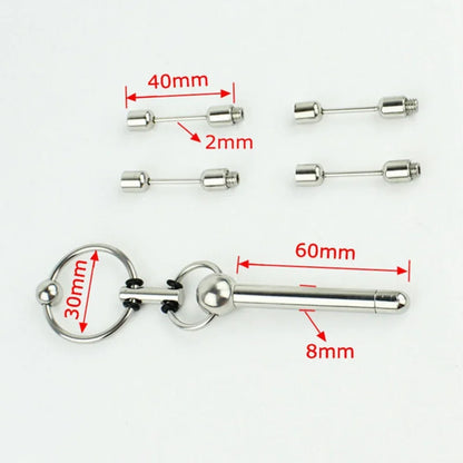 Urethral Sounding Detatchable Penis Plug Stretching - image 1