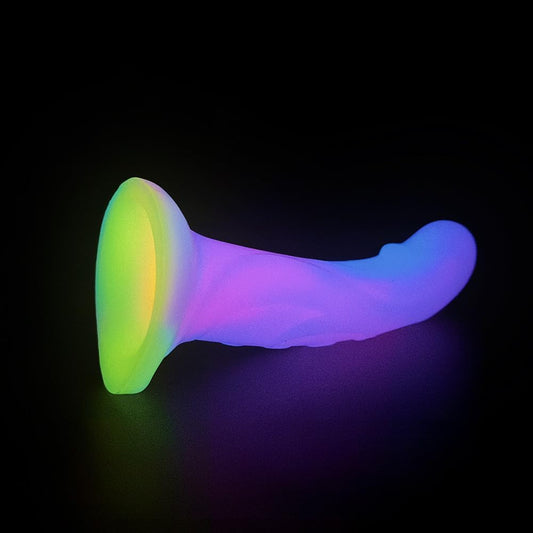 6.1'' Anal Glow In The Dark Dildo with Suction Cup - image 1