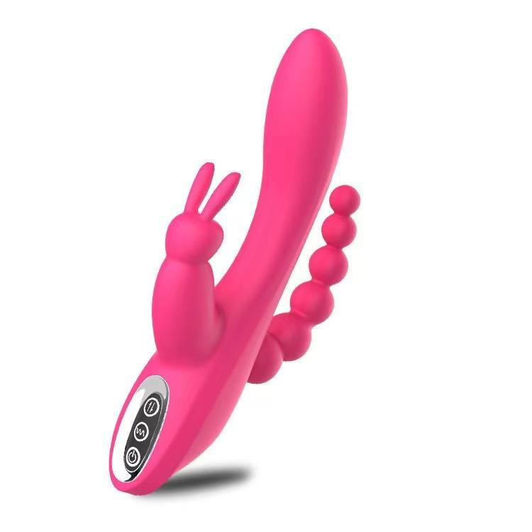3 in 1 Rabbit Anal Dildo Vibrator 7 G spot Modes - Pink - image 7