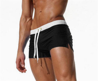 Square Cut Swim Trunks Men Underwear - Black - XXL - image 4
