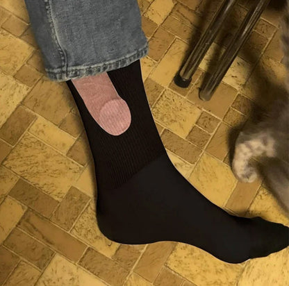 Funny Penis Socks - Black - one size fits all - image 3